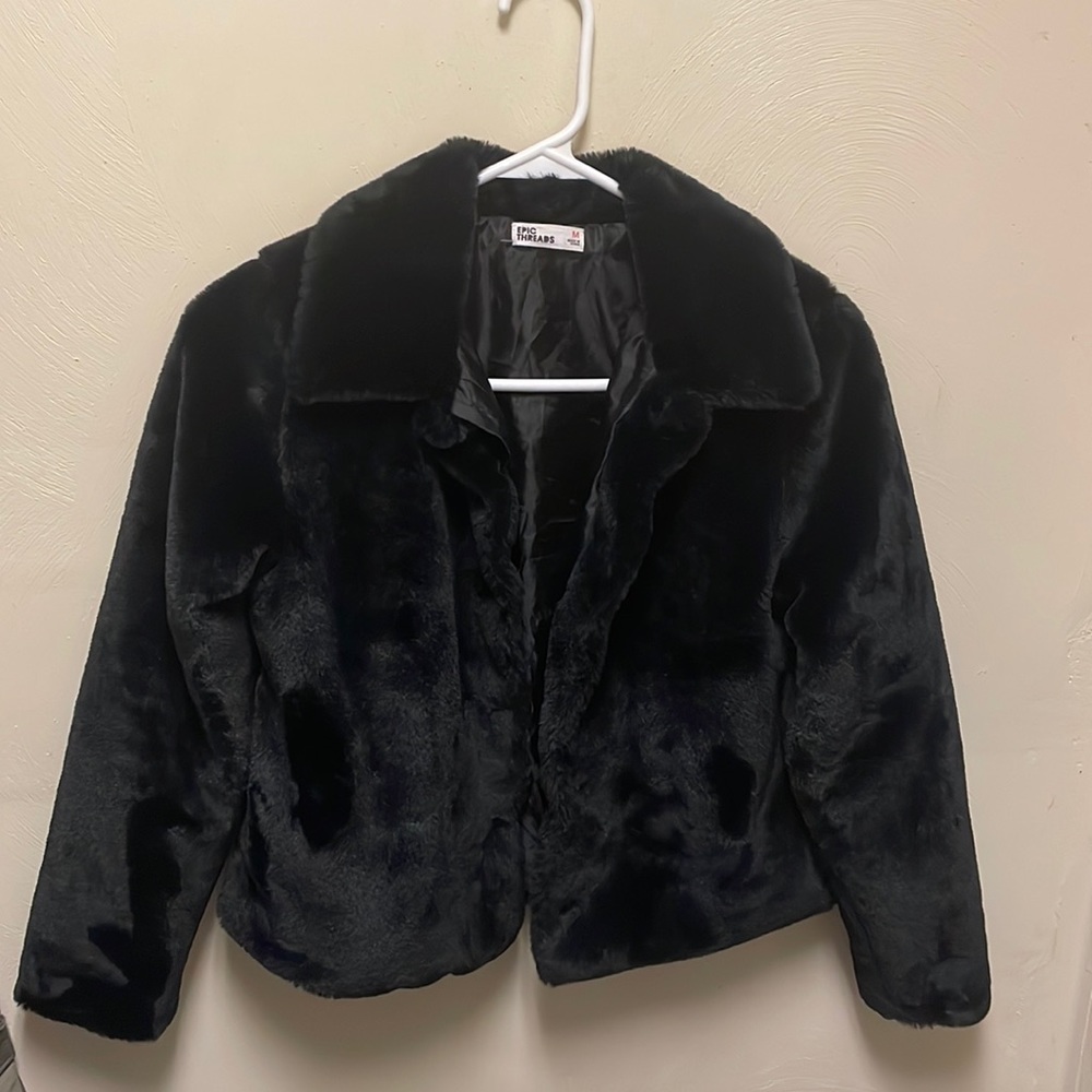 Black little girls jacket Used